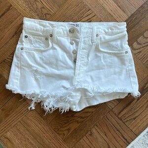 AGOLDE Parker Cut off short White